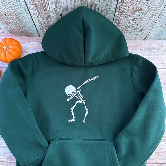 🧸 Sweatshirt for Boys _ Dancing Skeleton Print Trick Hooded Sweatshir❤️ - Picture 10 of 11
